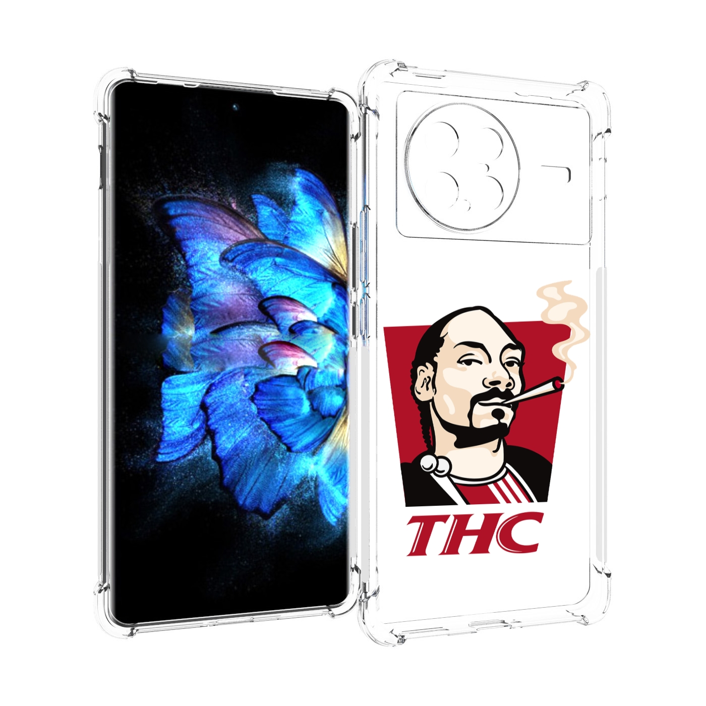 

Чехол MyPads THC для Vivo X Note 5G, Прозрачный, Tocco
