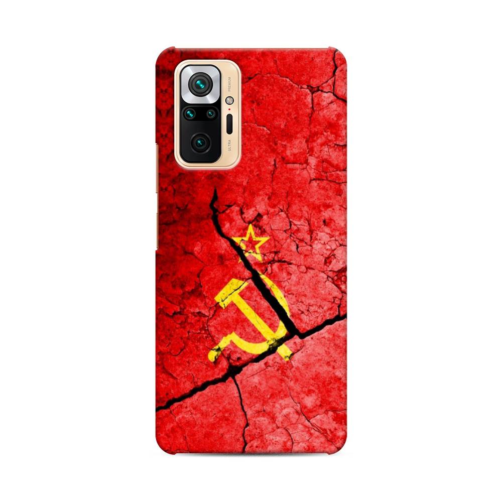 фото Пластиковый чехол "ссср" на xiaomi redmi note 10 pro awog