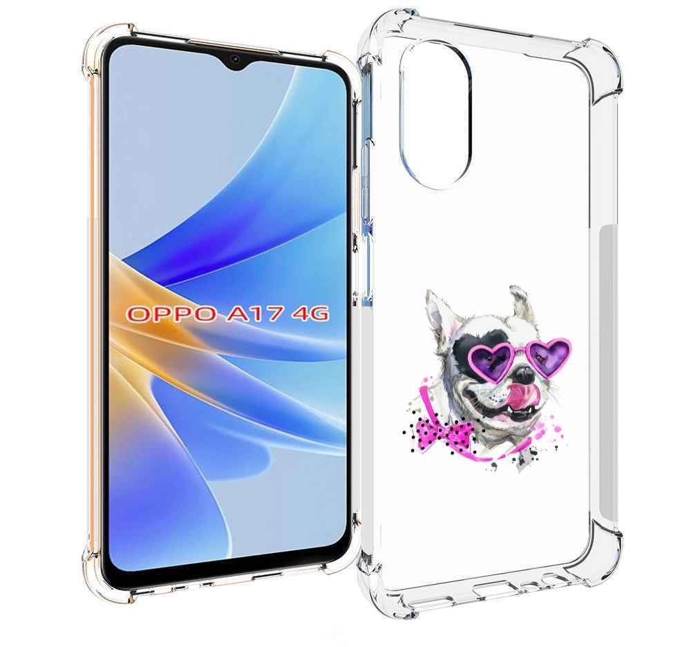 

Чехол MyPads акварельный пёс для OPPO A17, Прозрачный, Tocco