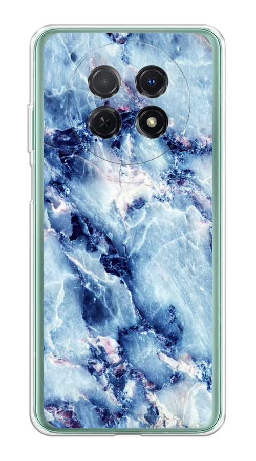

Чехол на Huawei Nova Y91 "Мрамор с синими прожилками", Синий, 6121650-3