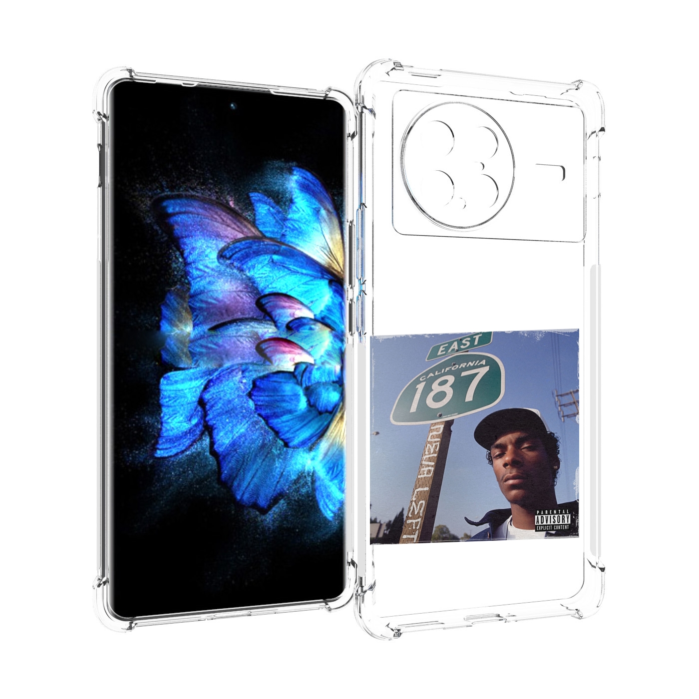 

Чехол MyPads Snoop Dogg NEVA LEFT для Vivo X Note 5G, Прозрачный, Tocco
