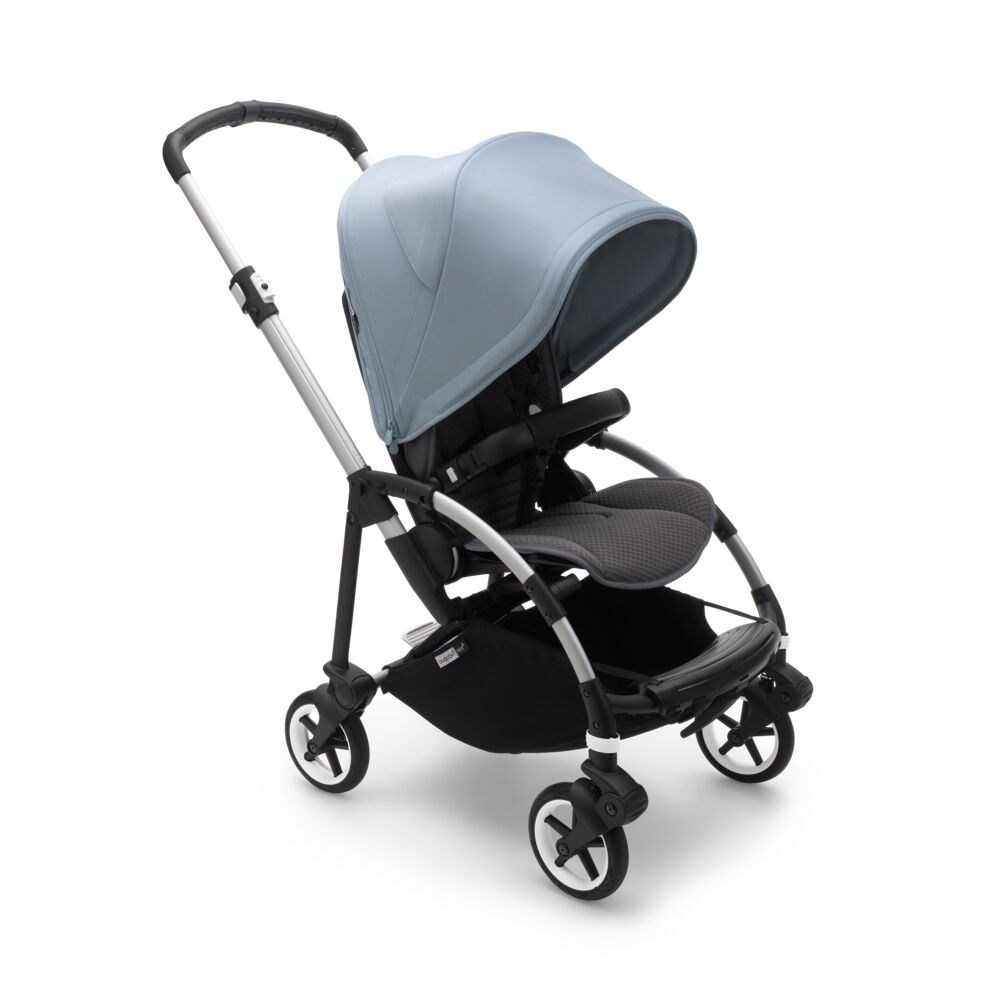 

Bugaboo bee6 коляска прогулочная alu/grey melange/vapor blue, Bee6