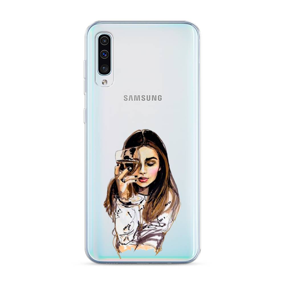 

Чехол Awog на Samsung Galaxy A30s/A50 "Девушка с бокалом", Разноцветный, 28850-7