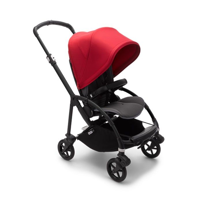 фото Bugaboo bee6 коляска прогулочная black/grey melange/red