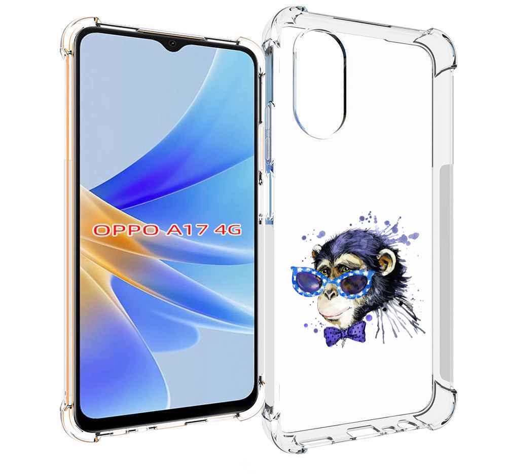 

Чехол MyPads акварельная обезьяна для OPPO A17, Прозрачный, Tocco