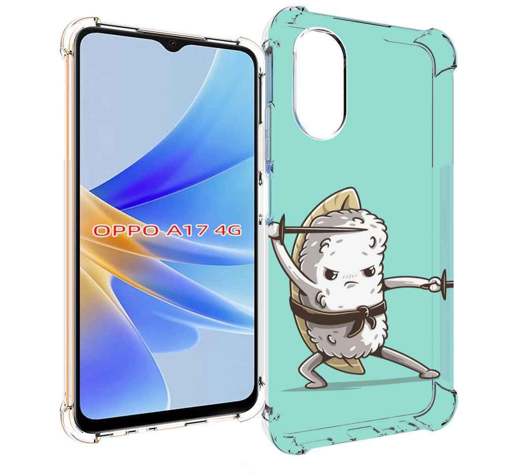 

Чехол MyPads злой суши детский для OPPO A17, Прозрачный, Tocco