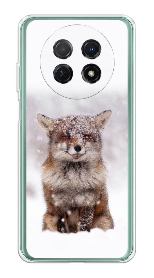 

Чехол на Huawei Nova Y91 "Зимняя лиса", Белый;серый;коричневый, 6121650-1