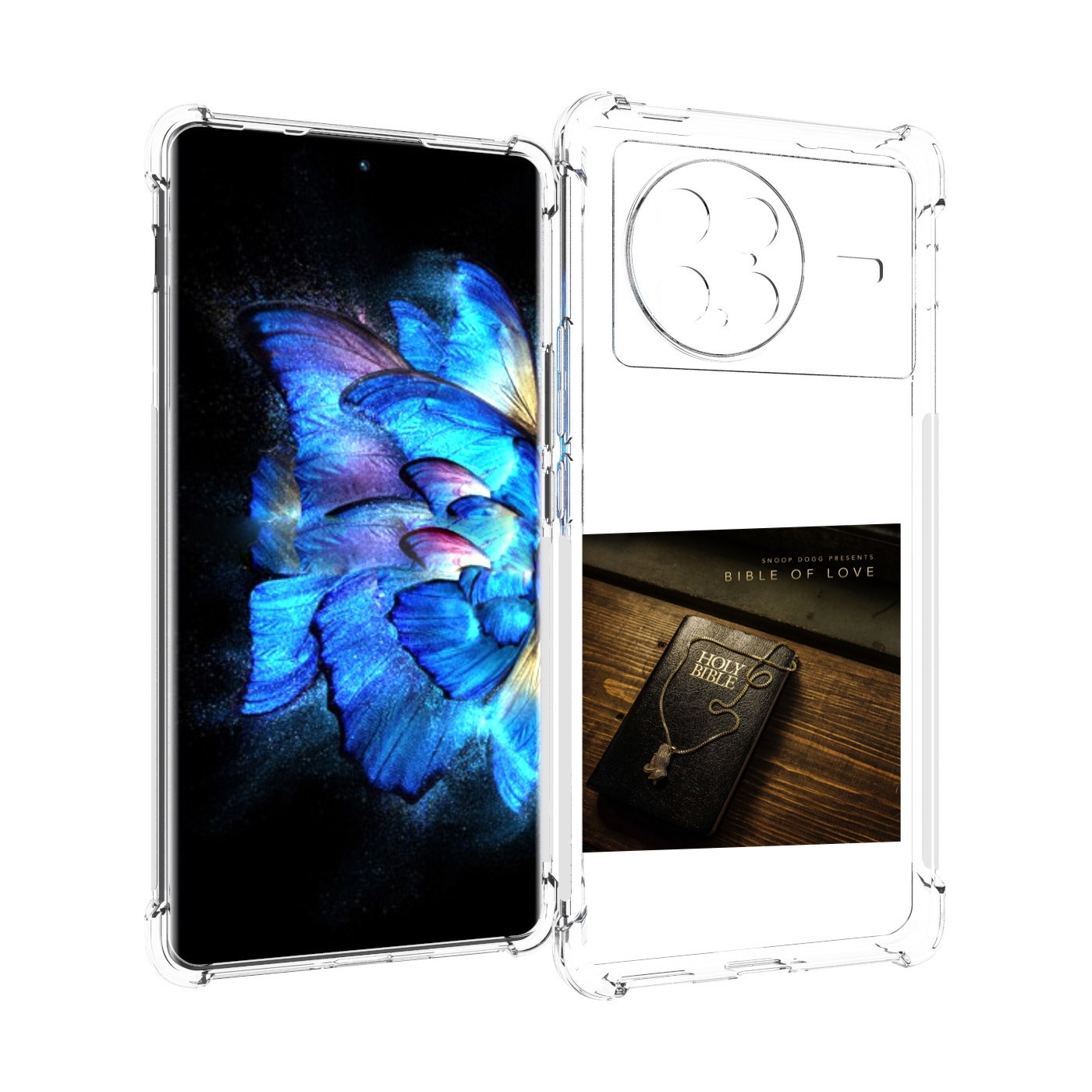

Чехол MyPads Snoop Dogg BIBLE OF LOVE для Vivo X Note 5G, Прозрачный, Tocco