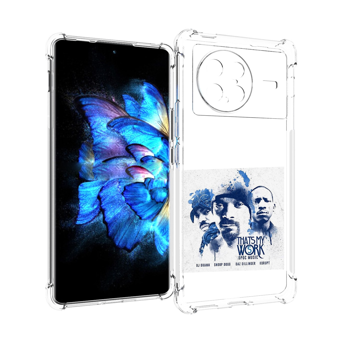 

Чехол MyPads Snoop Dogg THAT’S MY WORK VOL для Vivo X Note 5G, Прозрачный, Tocco