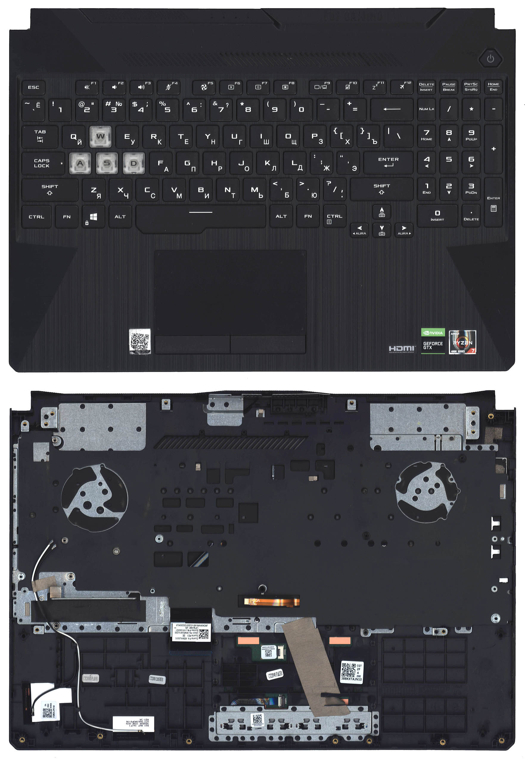 Клавиатура для ноутбука Asus TopCase FX506, FX506U (91167)