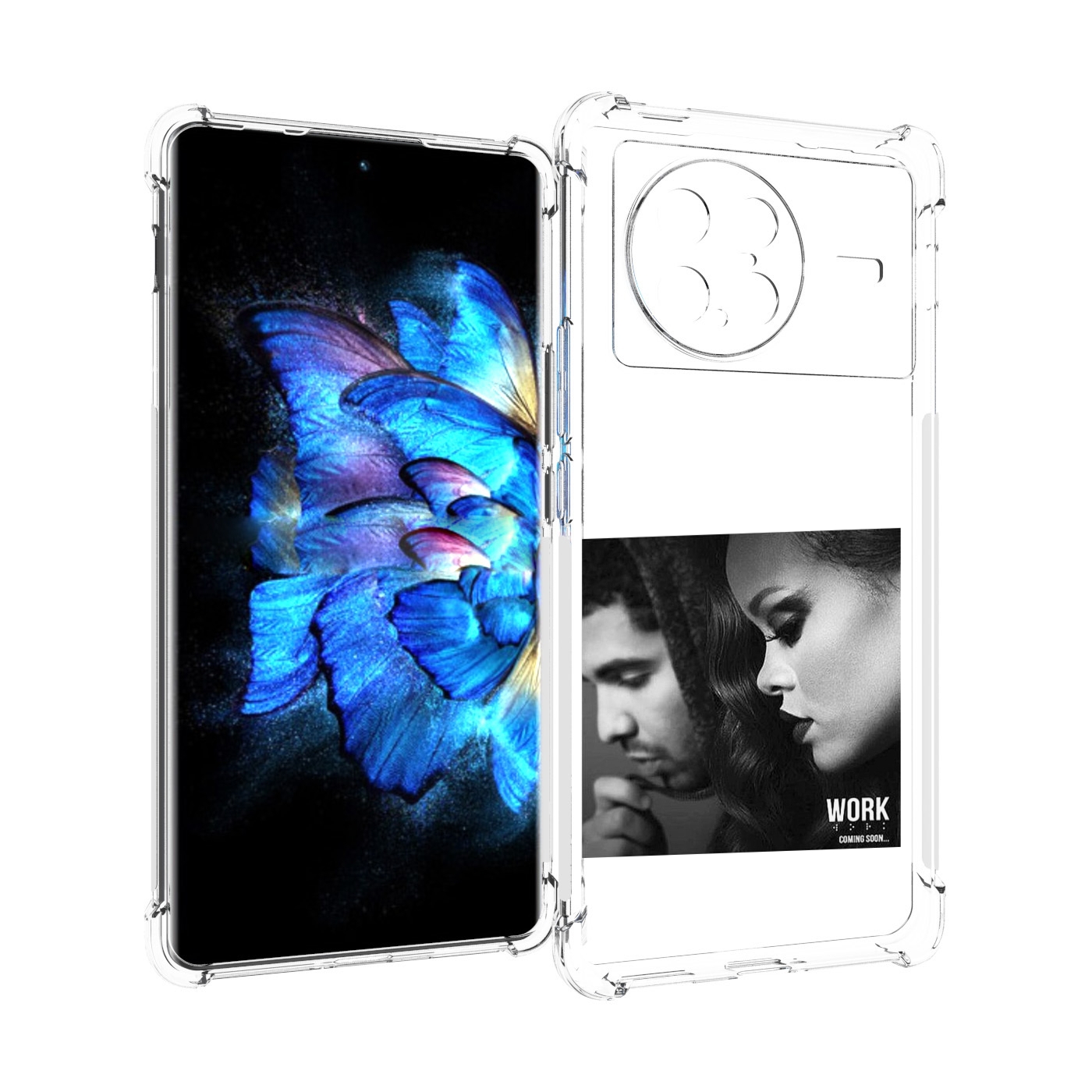 

Чехол MyPads Rihanna feat для Vivo X Note 5G, Прозрачный, Tocco