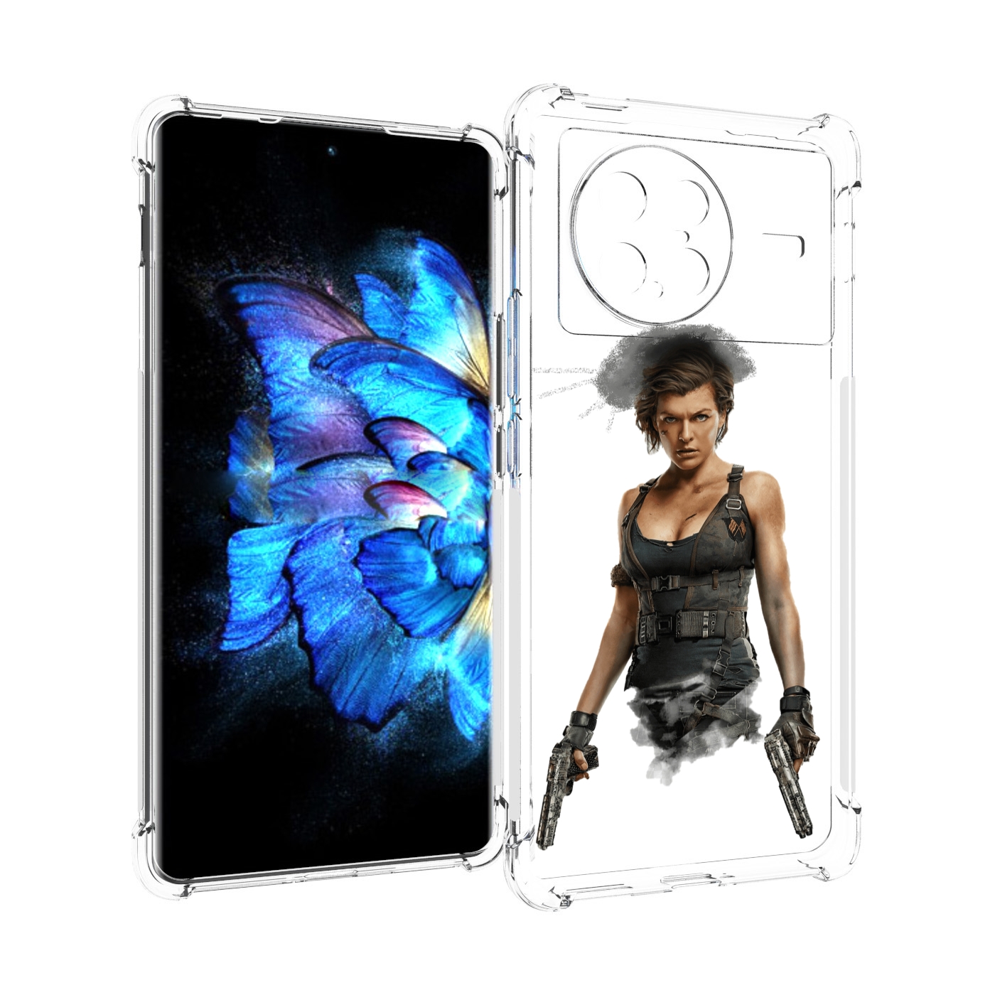 

Чехол MyPads Resident-Evil для Vivo X Note 5G, Прозрачный, Tocco
