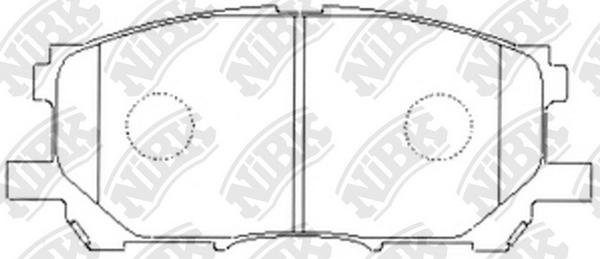 

Тормозные колодки NiBK передние для Lexus RX30, RX330, RX350 2003-2008 PN1497