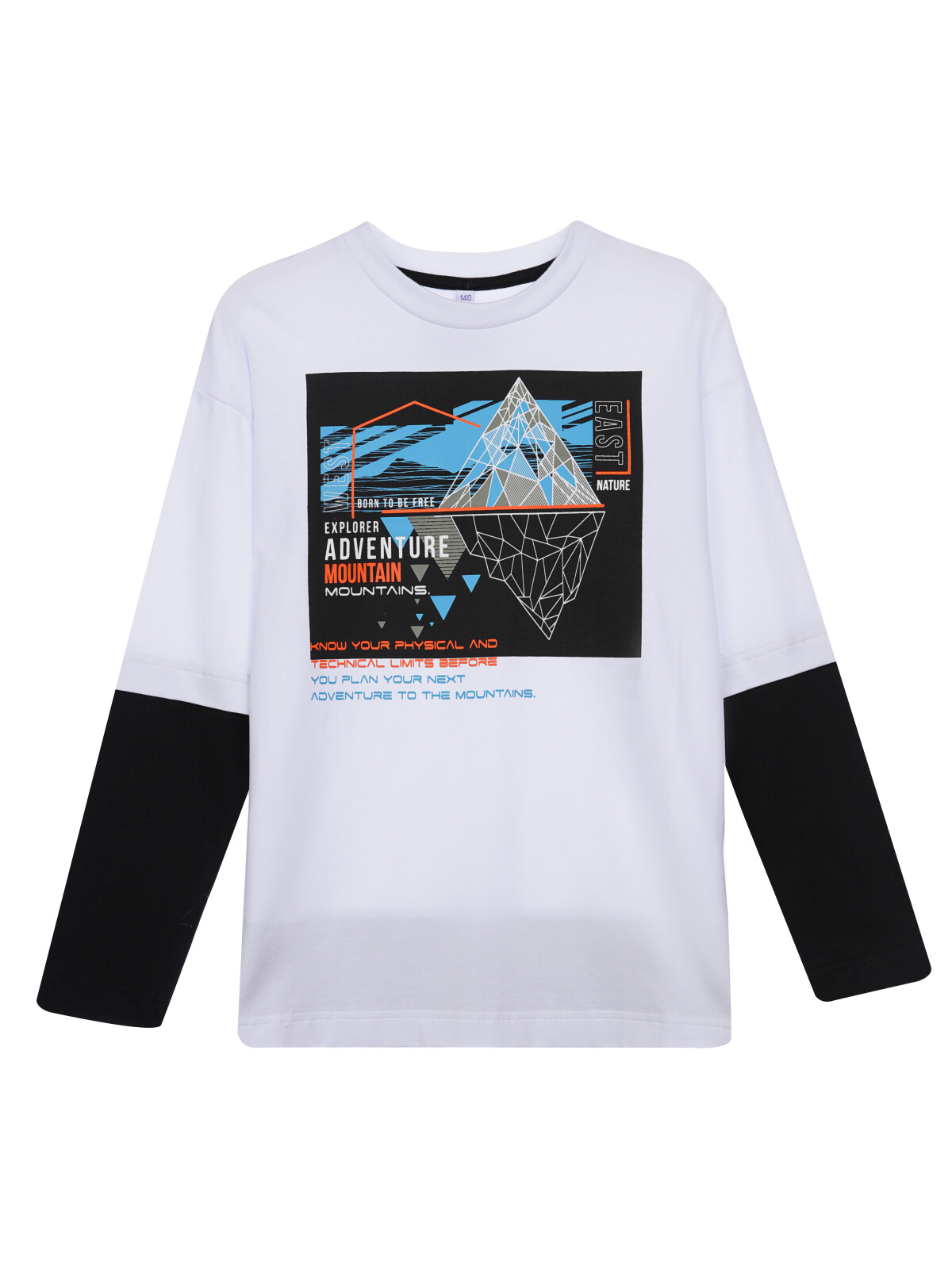 

Футболка с длинными рукавами, PlayToday белый;черный;цветной, 146, Белый;черный;разноцветный, 32311451