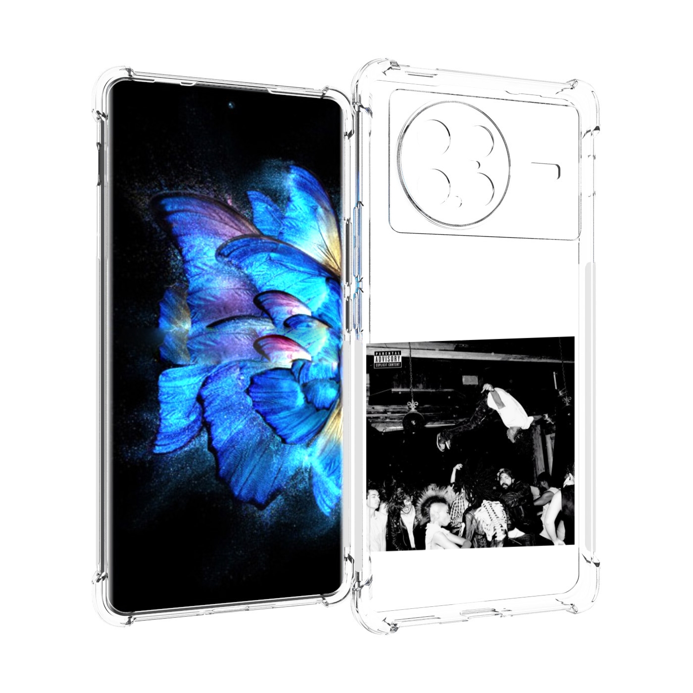 

Чехол MyPads Playboi Carti - Die Lit для Vivo X Note 5G, Прозрачный, Tocco