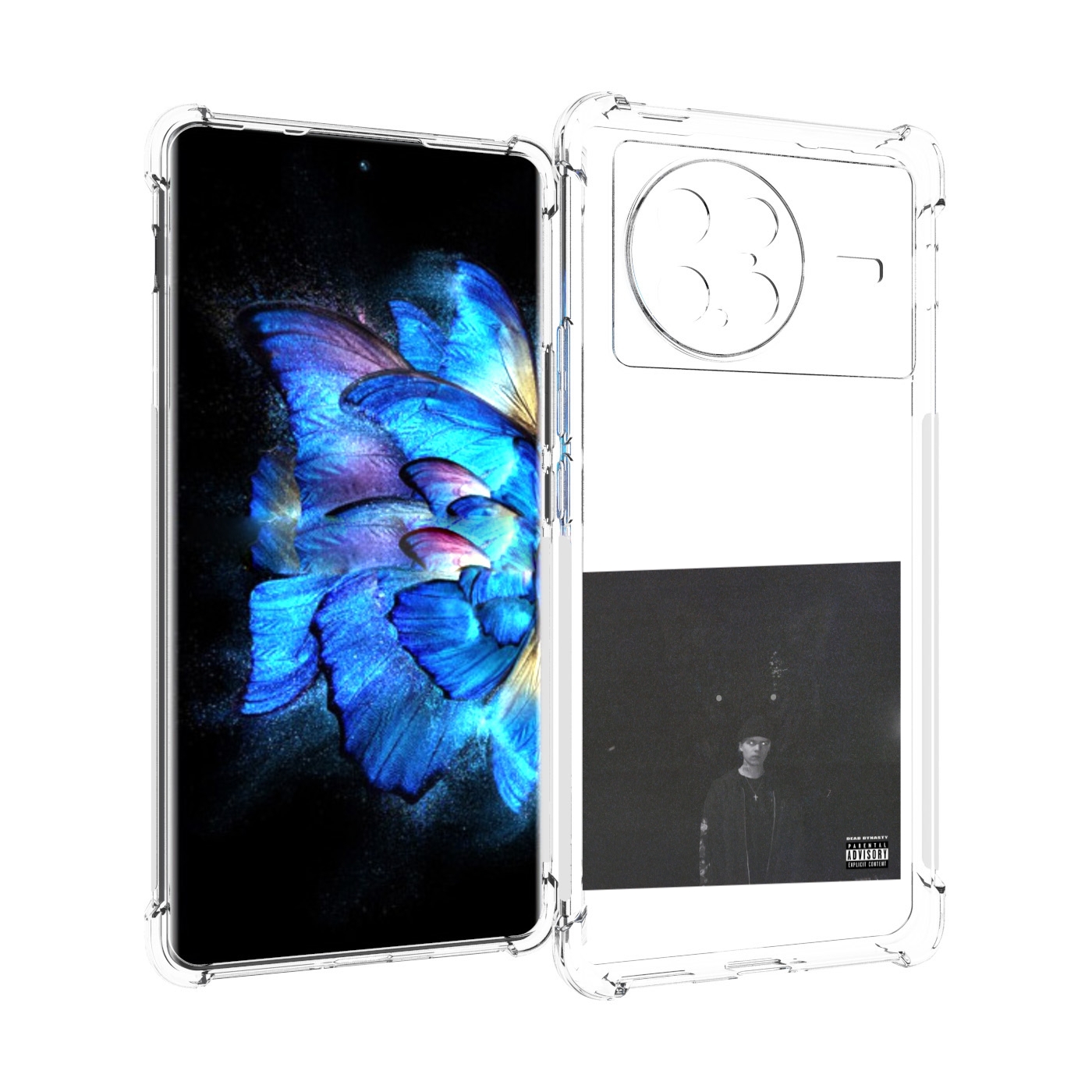 

Чехол MyPads Phuneral Pharaoh для Vivo X Note 5G, Прозрачный, Tocco