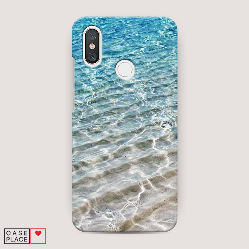 

Пластиковый чехол "Волны 10" на Xiaomi Mi 8, 33520-3