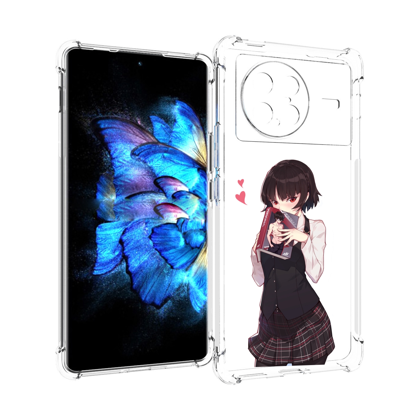 

Чехол MyPads Persona 5 - Makoto Niijima для Vivo X Note 5G, Прозрачный, Tocco