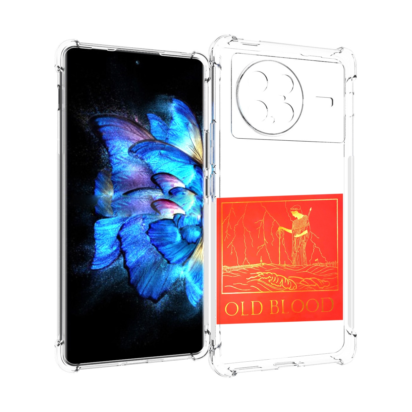 

Чехол MyPads Old Blood Boulevard Depo для Vivo X Note 5G, Прозрачный, Tocco