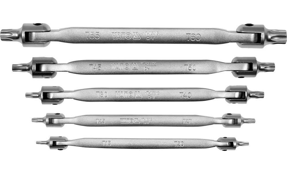 

Набор Ключей Torx С Шарниром T15-T60 5пр YATO арт. YT-05320