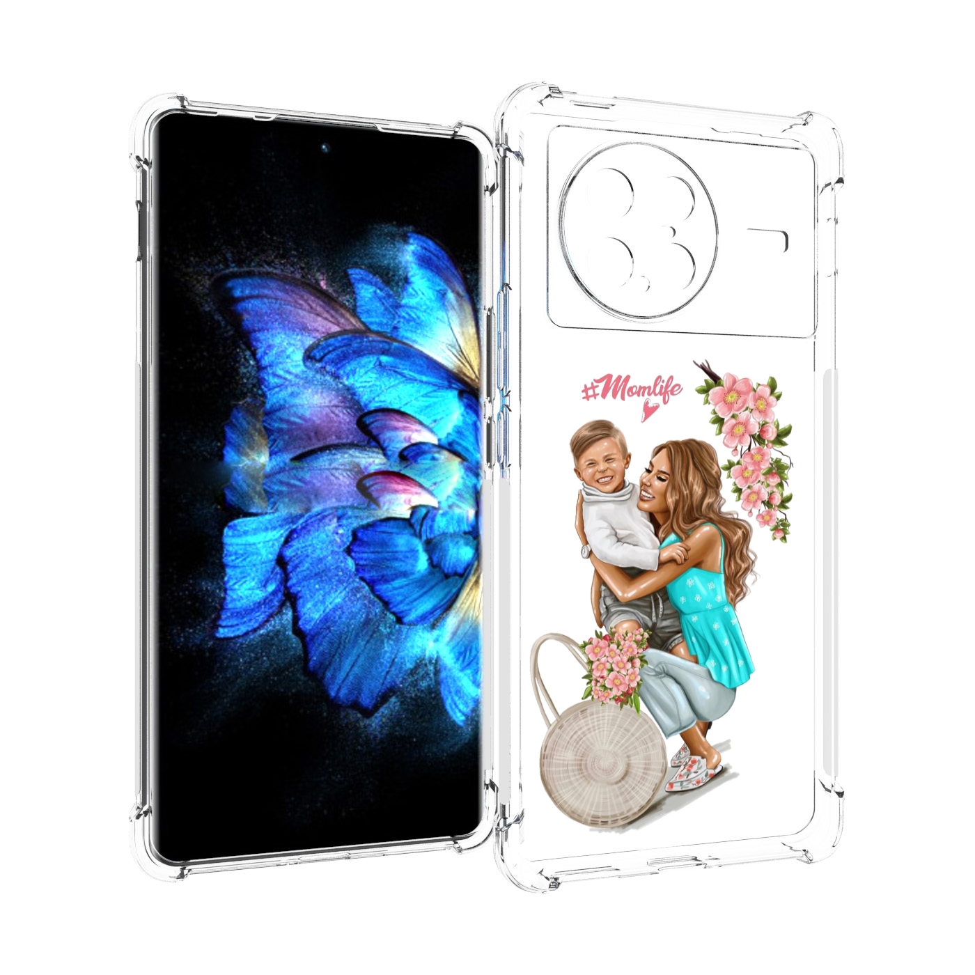 

Чехол MyPads Momlife для Vivo X Note 5G, Прозрачный, Tocco