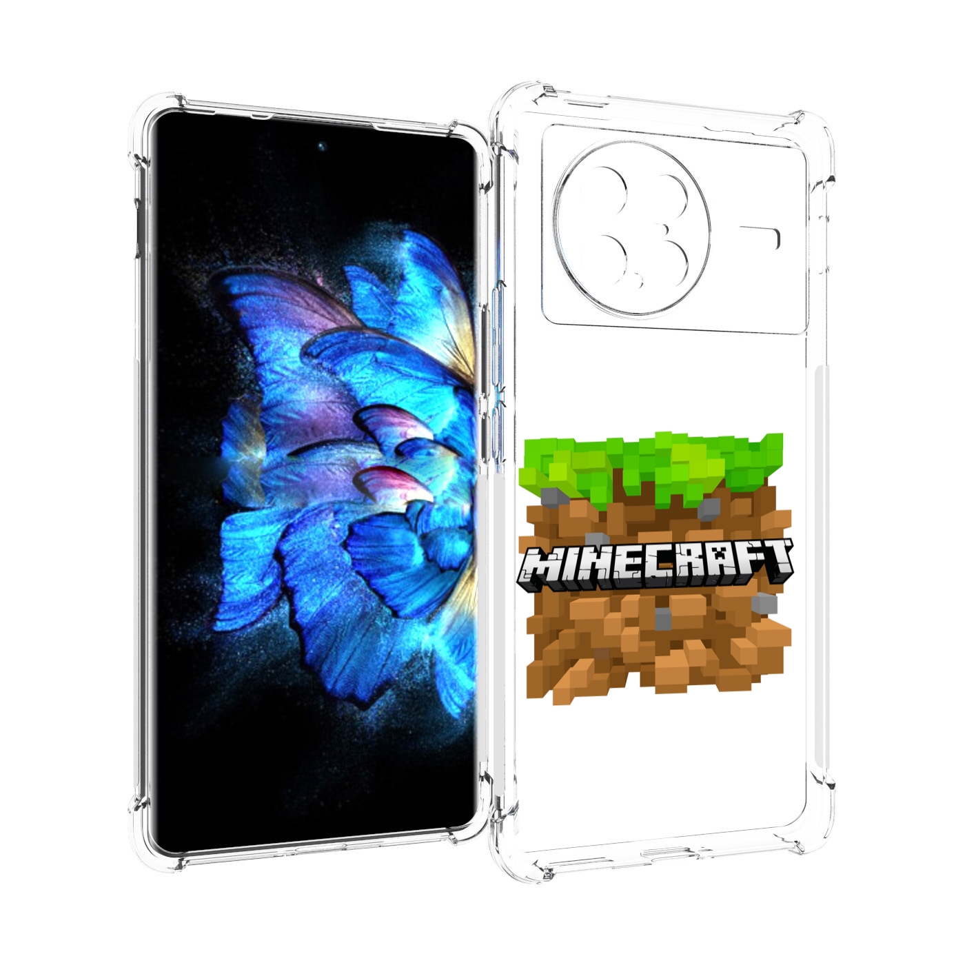 

Чехол MyPads Minecraft-2 для Vivo X Note 5G, Прозрачный, Tocco