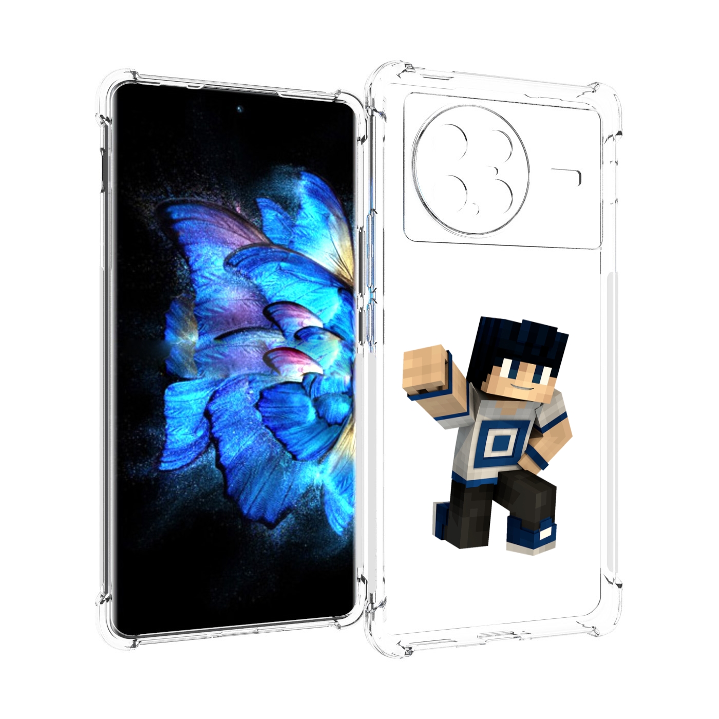 

Чехол MyPads Minecraft-1 для Vivo X Note 5G, Прозрачный, Tocco