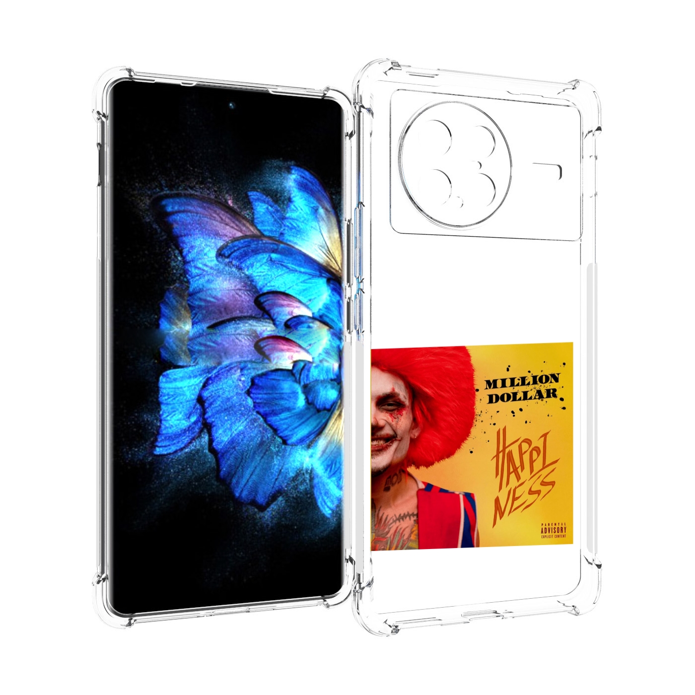 

Чехол MyPads Million Dollar, Happiness Morgenshtern для Vivo X Note 5G, Прозрачный, Tocco