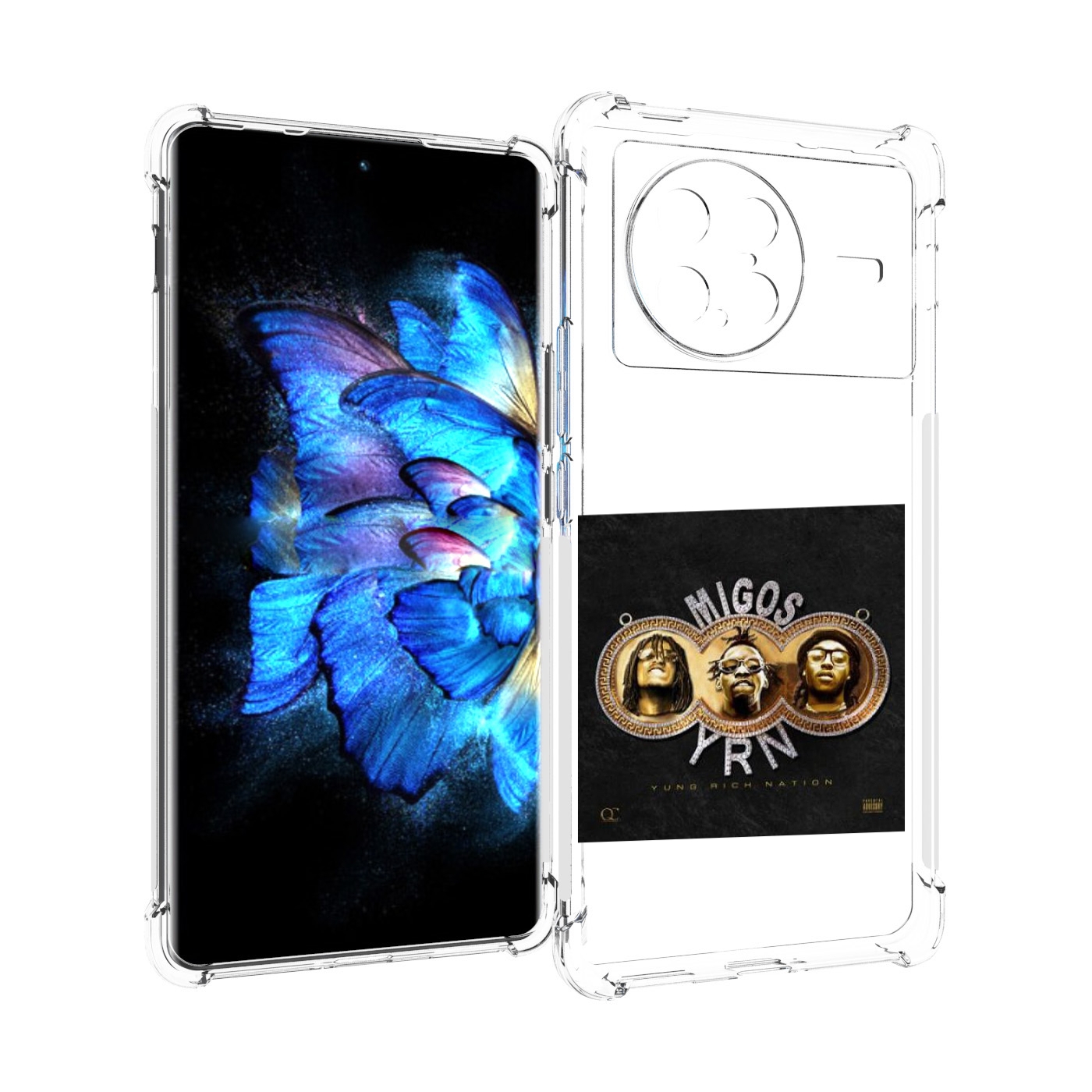 

Чехол MyPads Migos - Yung Rich Nation для Vivo X Note 5G, Прозрачный, Tocco
