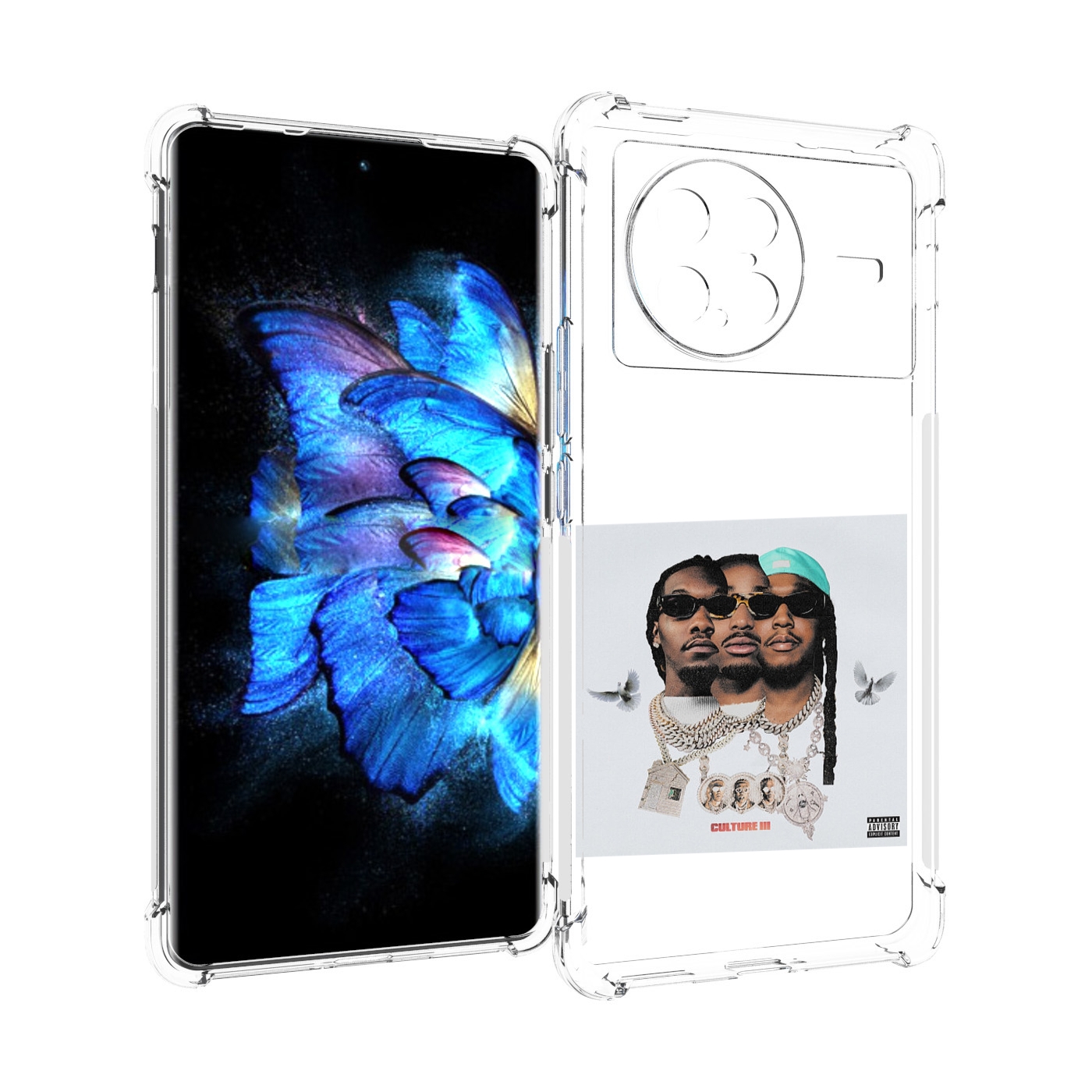

Чехол MyPads Migos - Culture III для Vivo X Note 5G, Прозрачный, Tocco