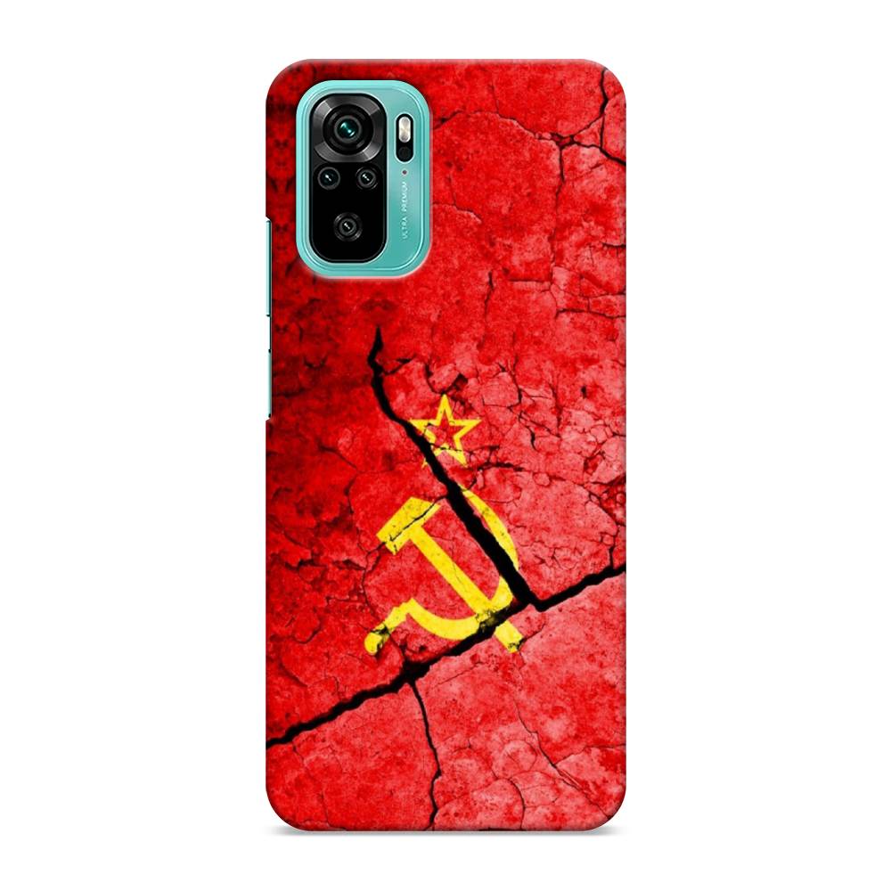 фото Пластиковый чехол "ссср" на xiaomi redmi note 10 awog