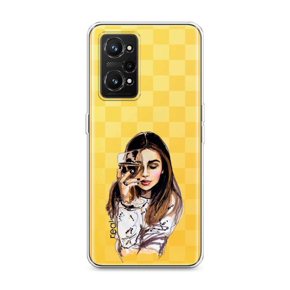 

Чехол Awog на Realme GT Neo 3T "Девушка с бокалом", Разноцветный, 2510750-7