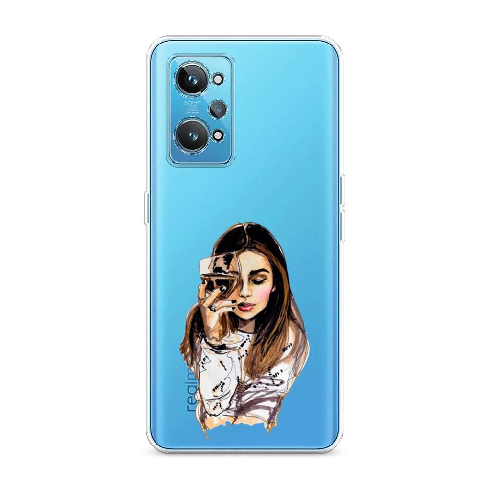

Чехол Awog на Realme GT 2 "Девушка с бокалом", Разноцветный, 258550-7