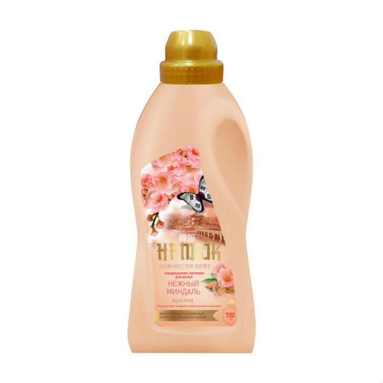 фото Hanbok кондиционер-парфюм для белья нежный миндаль, 700 мл уник косметик ооо