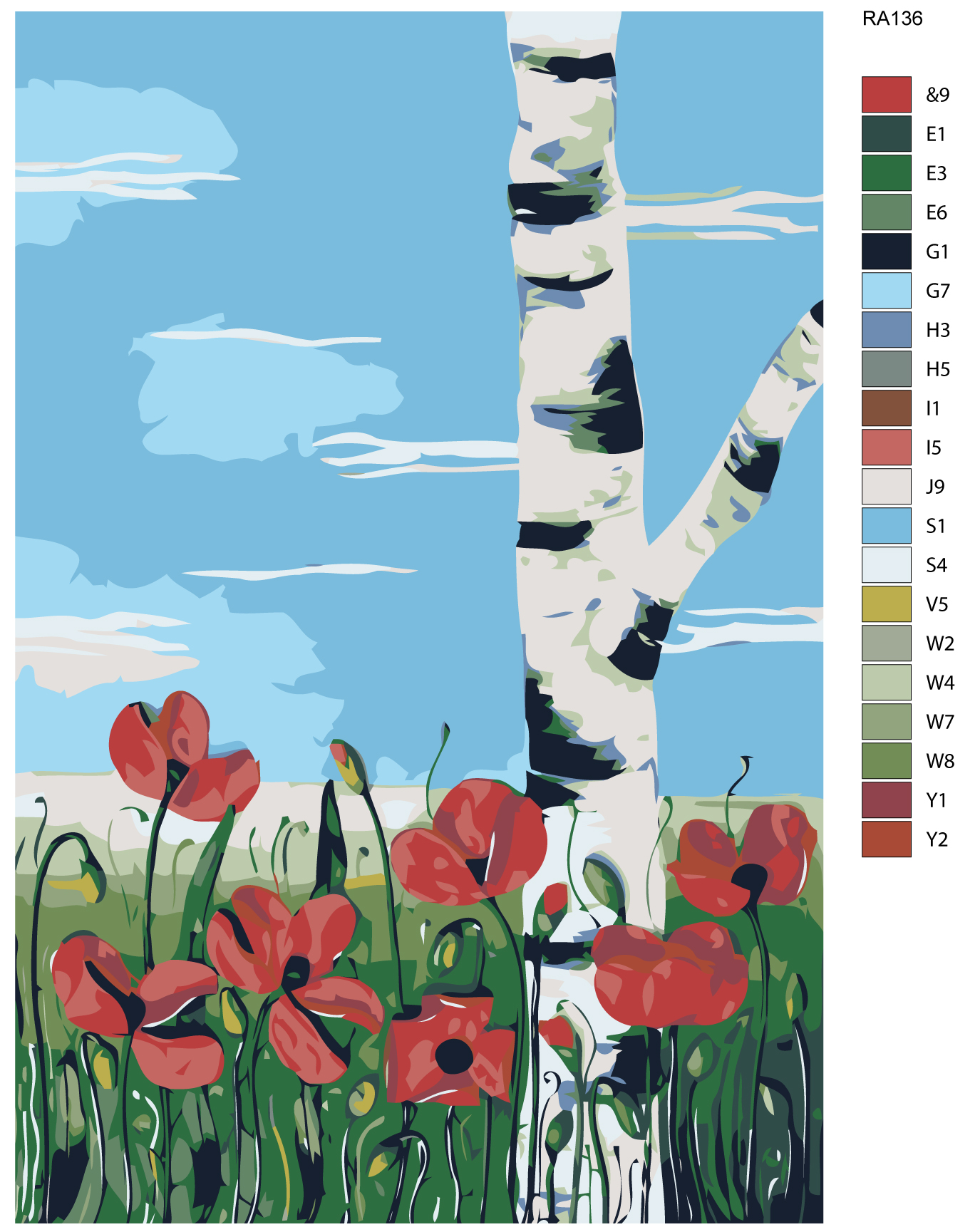 

Картина по номерам, Живопись по номерам, 80 x 120, RA136, RA136