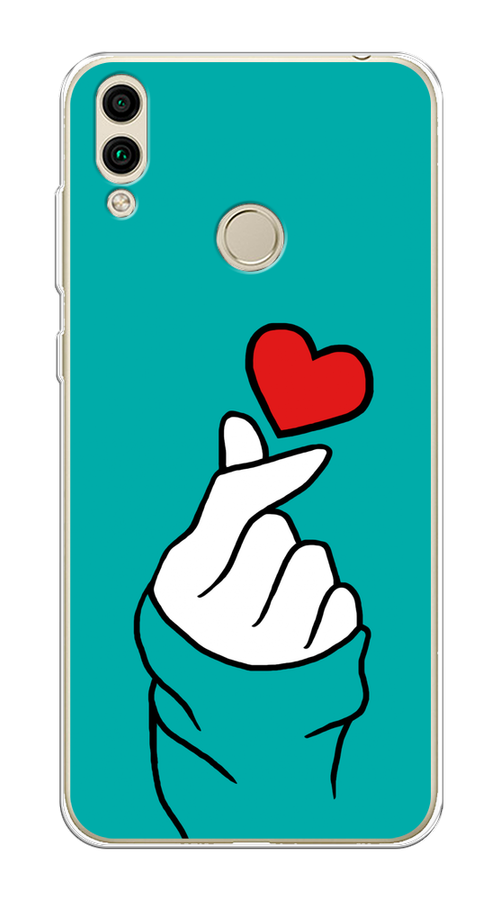 

Чехол Awog на Honor 8C "Маленькое сердечко", Голубой;белый;красный, 67150-7