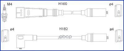 

Комплект высоковольтных проводов Huco 134716