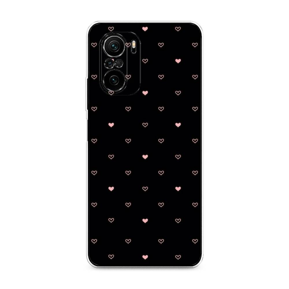 

Чехол Awog на Poco F3/Redmi K40/Mi 11i "Черный фон и сердечки", Разноцветный, 312650-3
