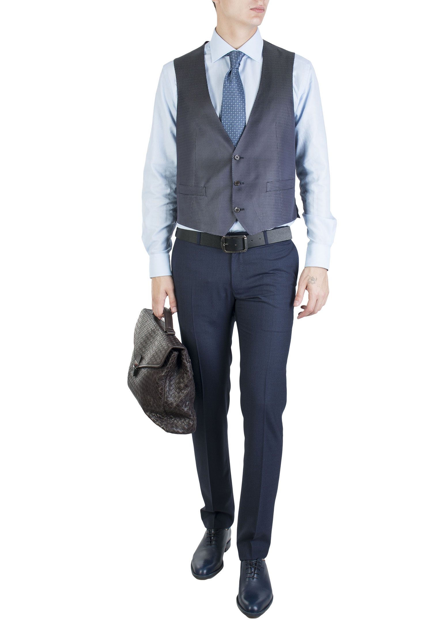 

Жилет мужской Corneliani 86184 синий 48 IT, 86184