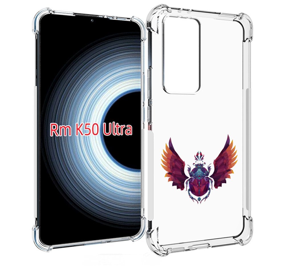 

Чехол MyPads алмазный скоробей для Xiaomi 12T / Redmi K50 Ultra, Прозрачный, Tocco