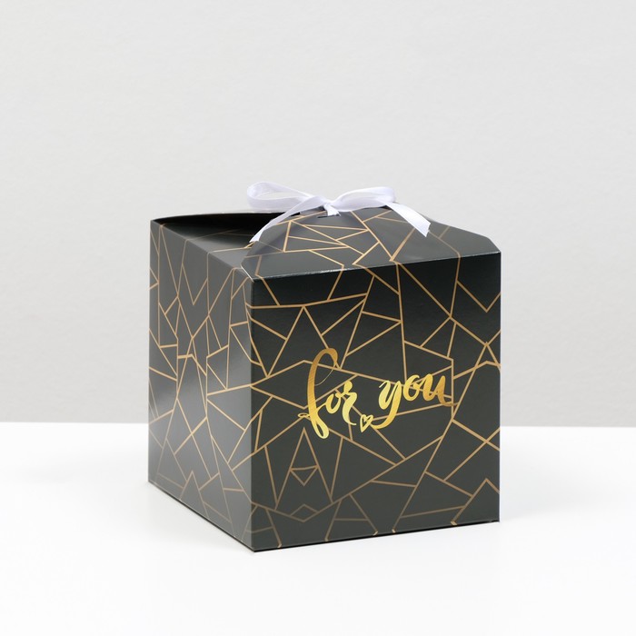 

Коробка складная "Золотая геометрия", 14 х 14 х 14 см