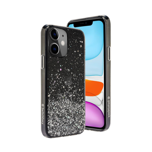 фото Чехол switcheasy starfield для iphone 12 mini (5.4") transparent/black