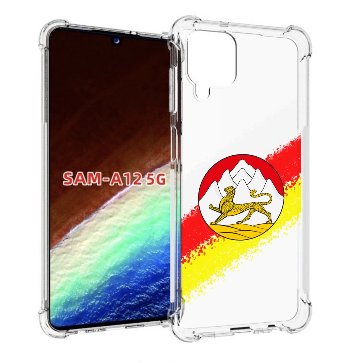 

Чехол MyPads герб флаг южная осетия для Samsung Galaxy A12 (SM-A125F) 2020/21, Прозрачный, Tocco
