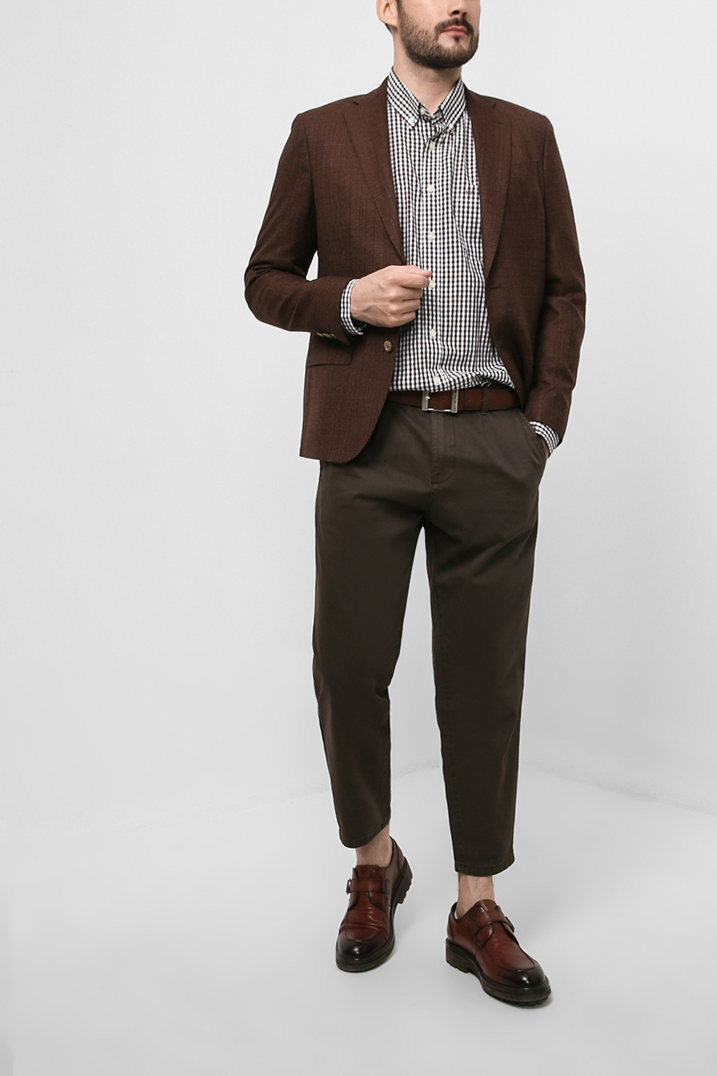 

Брюки мужские Esprit Casual 022EE2B310 коричневые 31/32, Коричневый, 022EE2B310