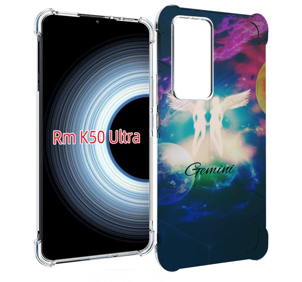 Чехол MyPads знак зодиака близнецы 3 для Xiaomi 12T / Redmi K50 Ultra