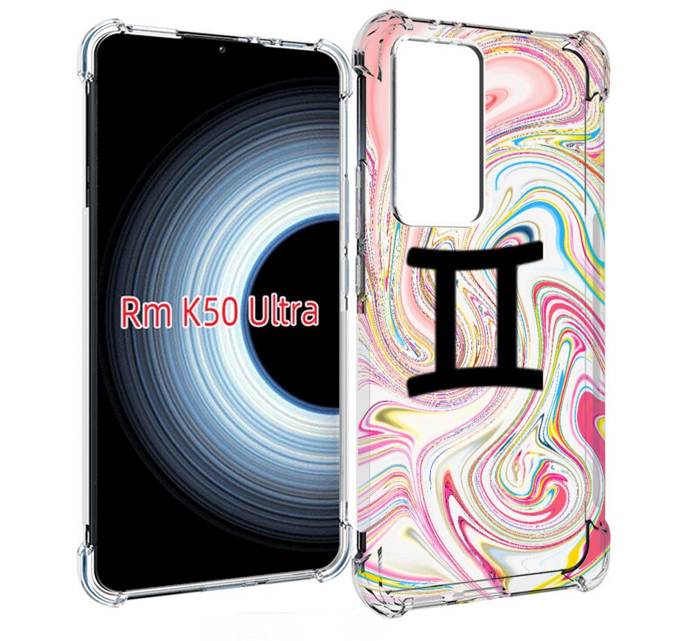 

Чехол MyPads знак зодиака близнецы 2 для Xiaomi 12T / Redmi K50 Ultra, Прозрачный, Tocco