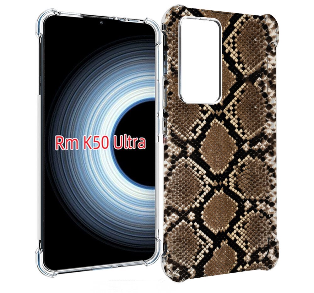 

Чехол MyPads змеиная кожа для Xiaomi 12T / Redmi K50 Ultra, Прозрачный, Tocco