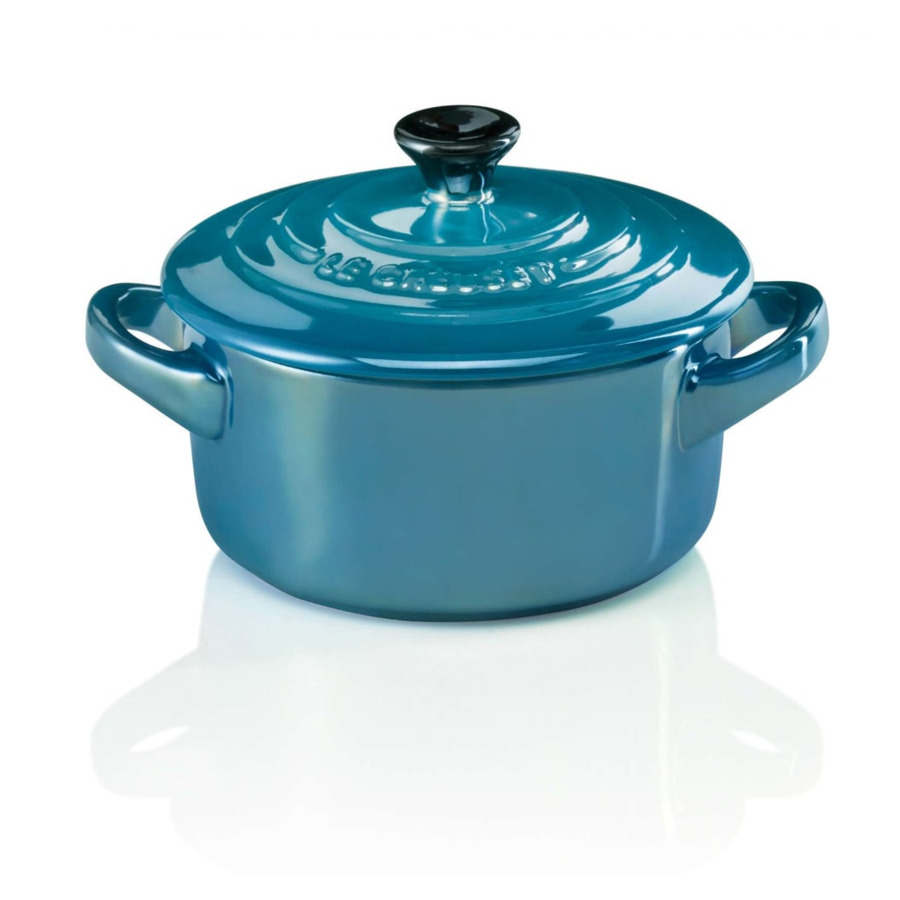 фото Кокотница 10см 250мл le creuset (лазурь металлик)