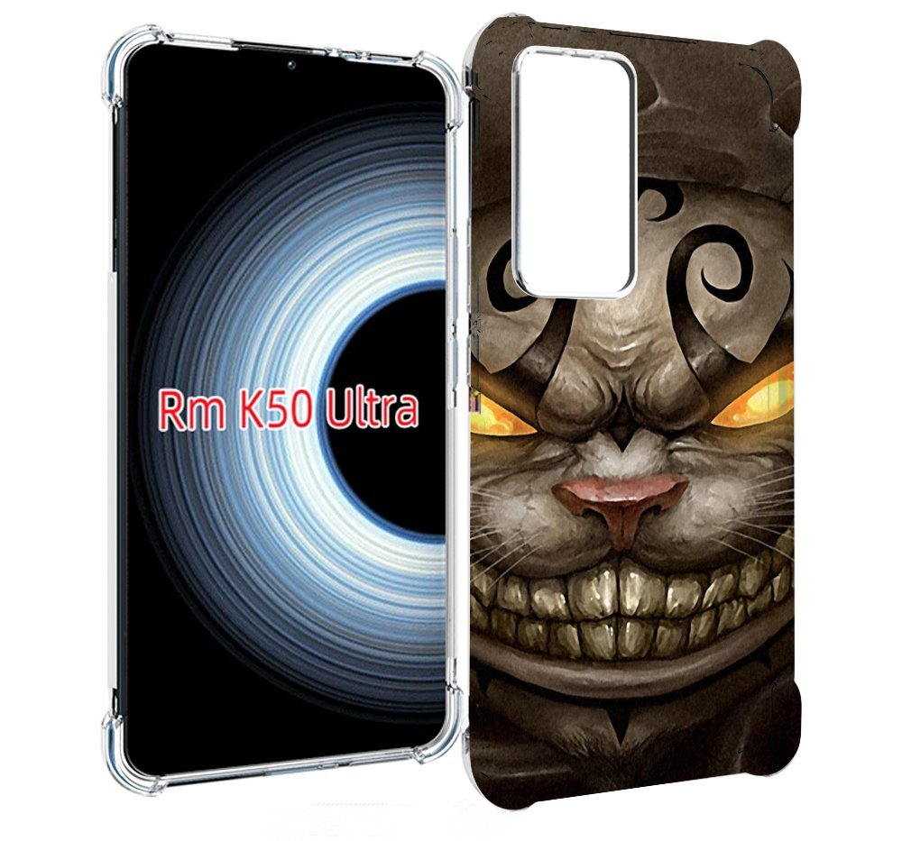 Чехол MyPads злой котик с желтыми глазами для Xiaomi 12T / Redmi K50 Ultra