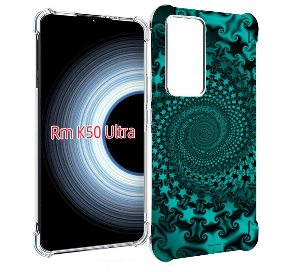

Чехол MyPads зеленый-гипноз для Xiaomi 12T / Redmi K50 Ultra, Прозрачный, Tocco